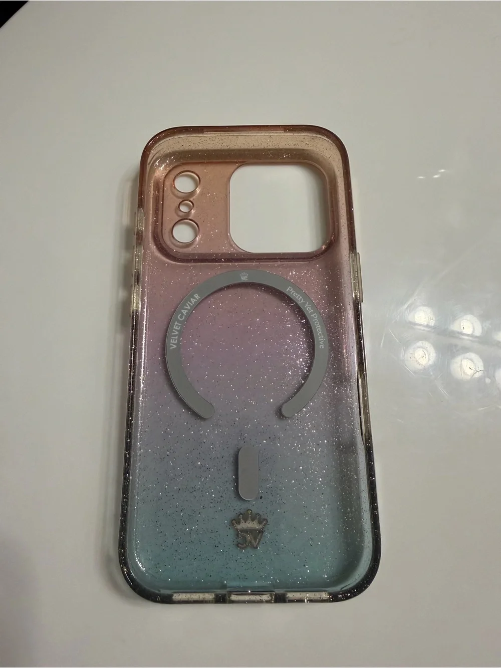 Velvet Caviar Ombre Stardust Glitter Phone Case — Pink, Purple & Blue